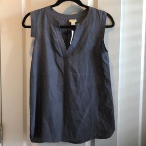 Gray j crew tank top